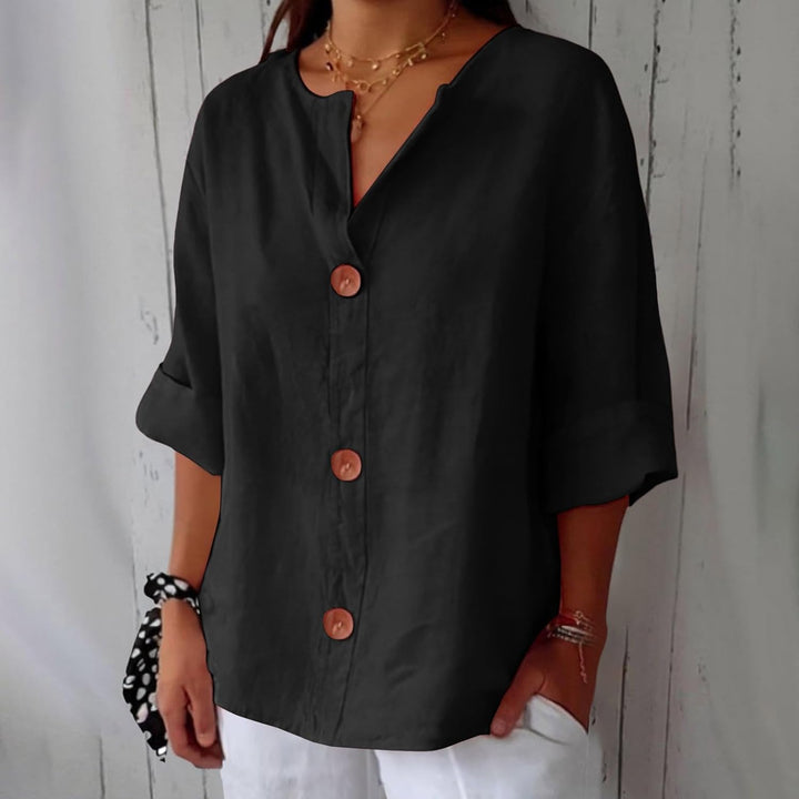 Hazel | Lightweight Linen Summer Blouse