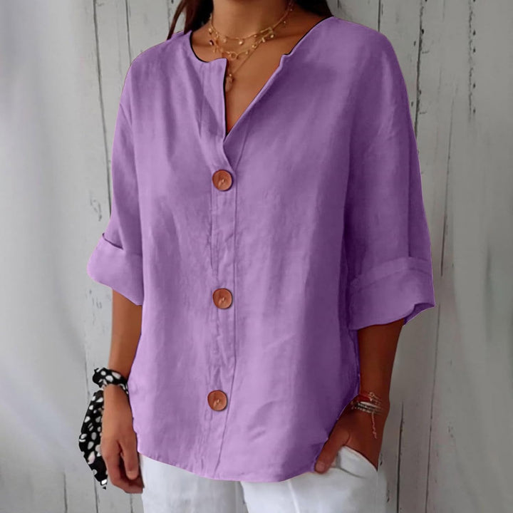 Hazel | Lightweight Linen Summer Blouse