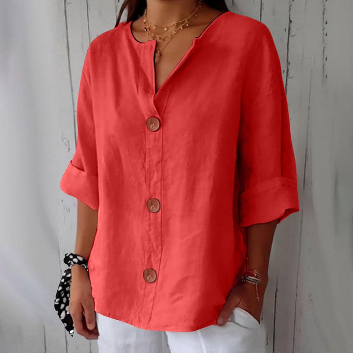 Hazel | Lightweight Linen Summer Blouse