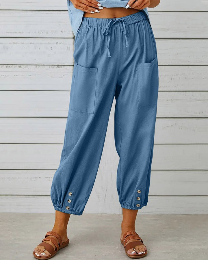 Neve | Chic High-Waist Trousers