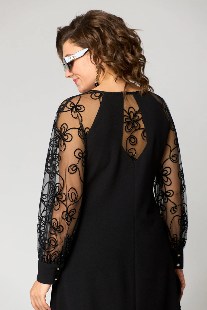Edris | Elegant Lace A-Line Dress
