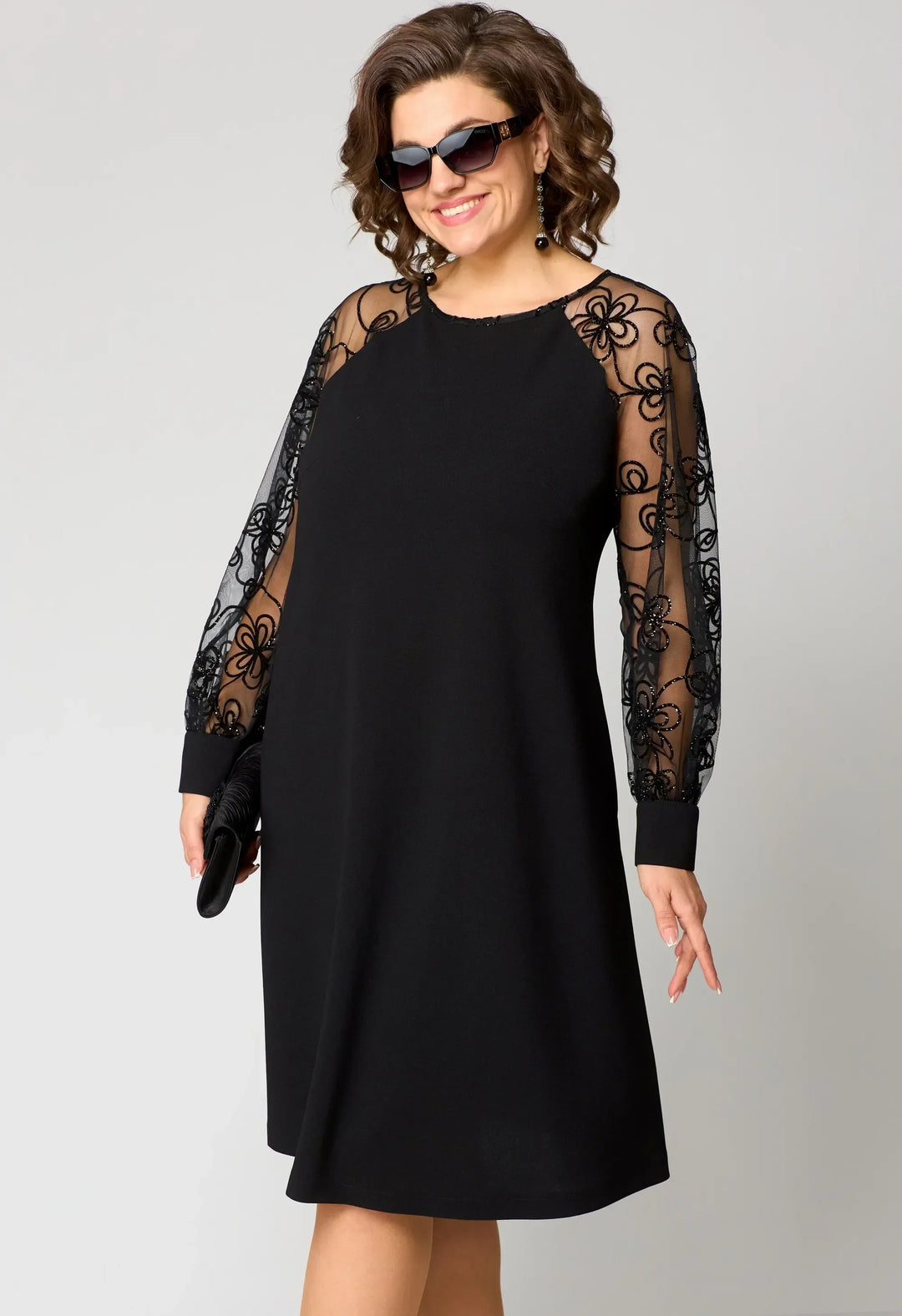 Edris | Elegant Lace A-Line Dress