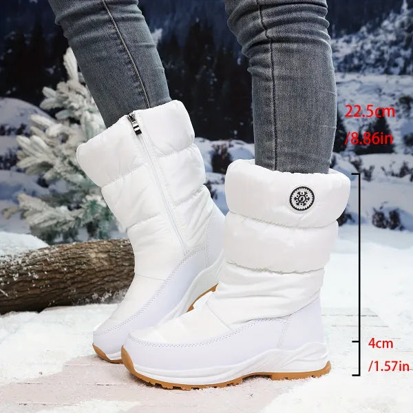 Neria | Winter Snow Boots with Side Zipper