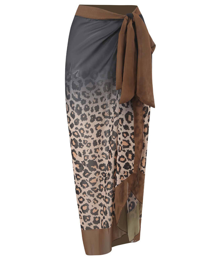 Beach Skirt Swimsuit One-Piece Set