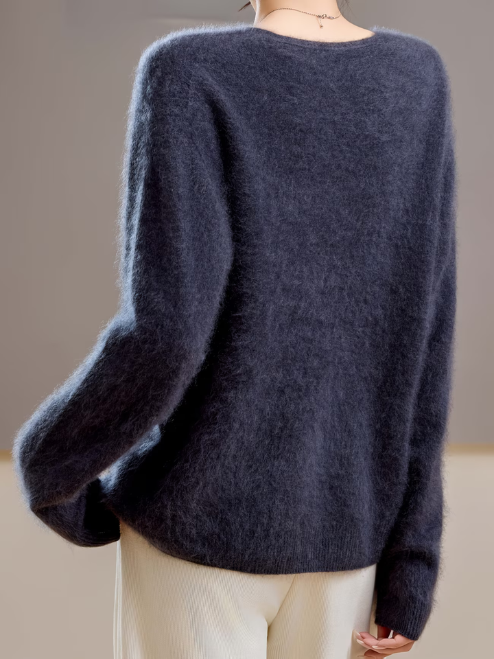 Élise | Brushed V-Neck Sweater