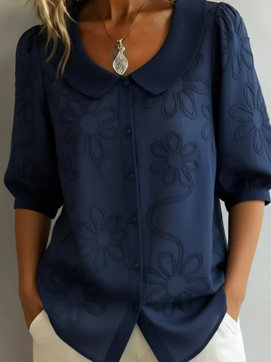 Elnora | Vintage Collar Blouse