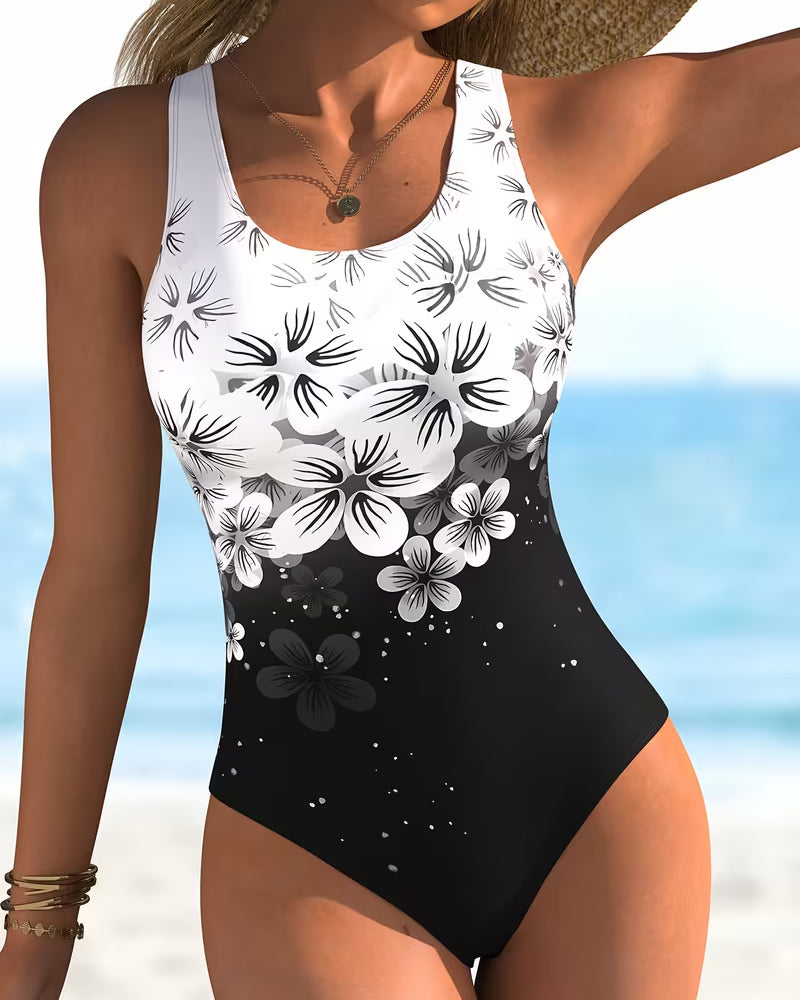 One-Piece Floral Printed Mode