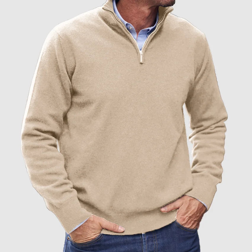 Hunter | Classic Quarter-Zip Sweater