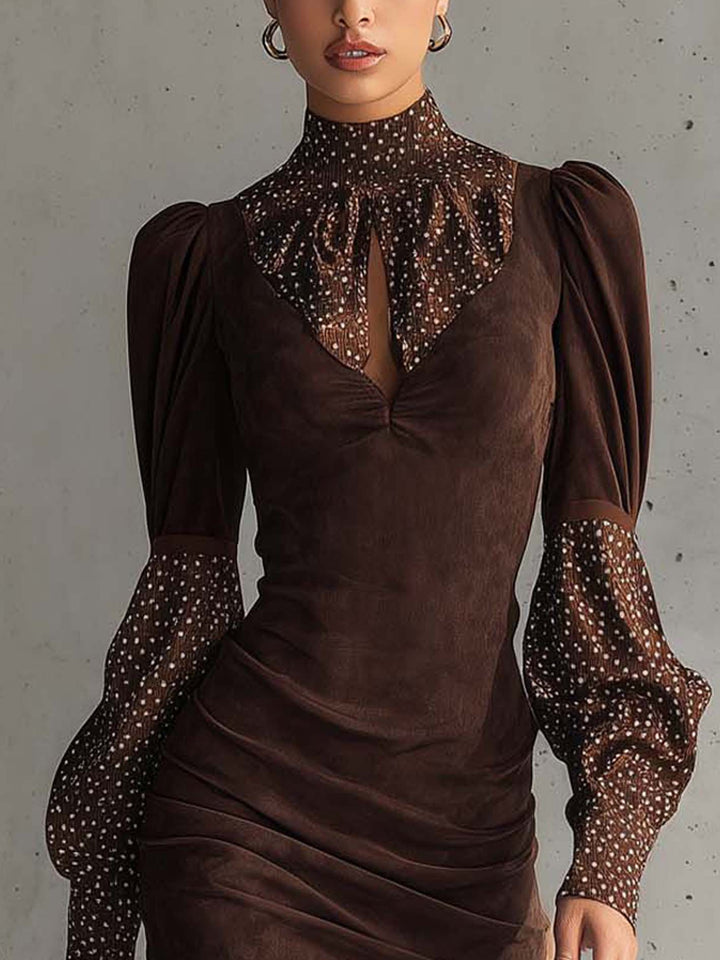 Paully | Suede Bodycon Dress