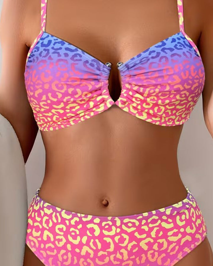 Stylish Animal Print Bikini