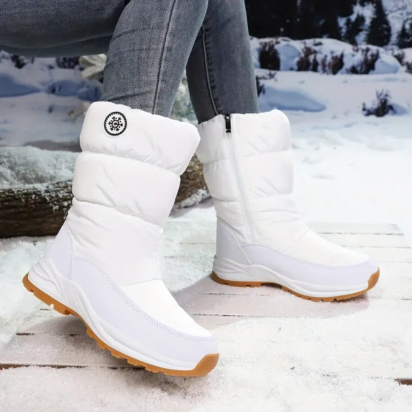 Neria | Winter Snow Boots with Side Zipper