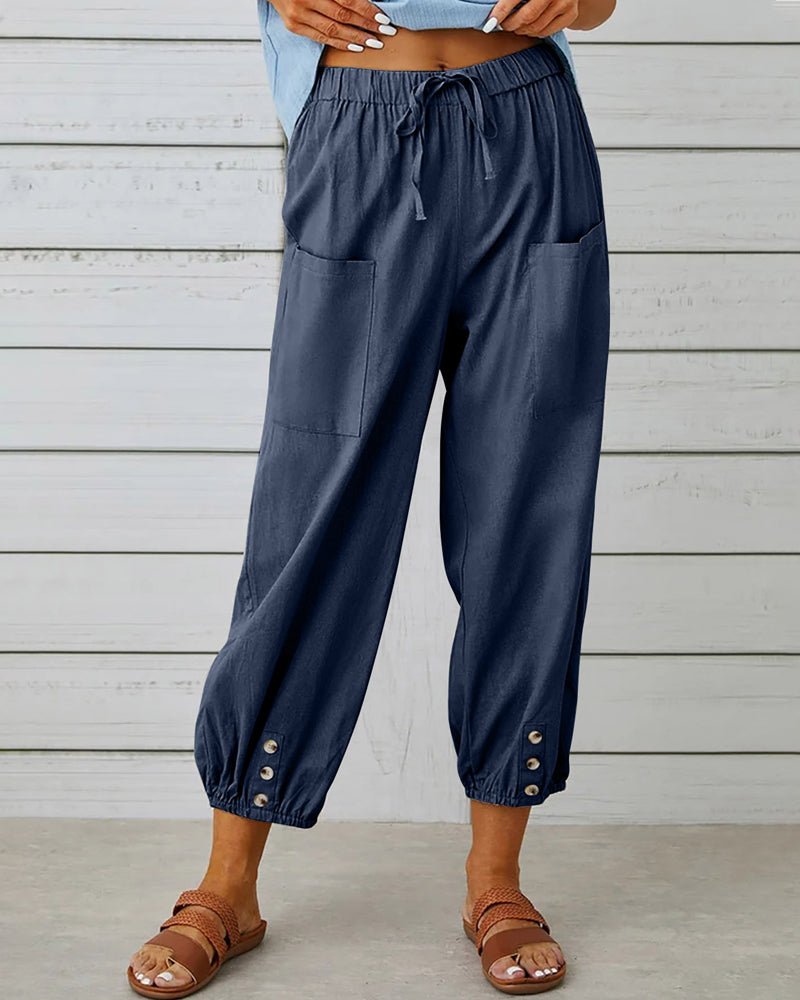 Neve | Chic High-Waist Trousers