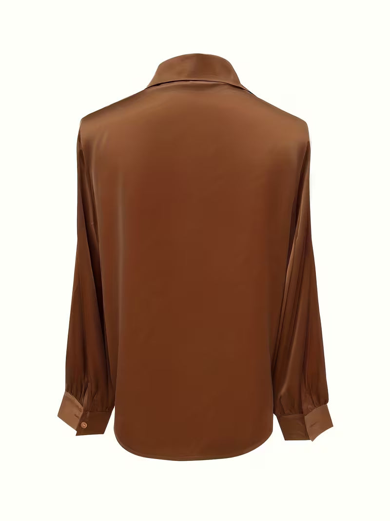 Leylah | Elegant Long-Sleeve Blouse