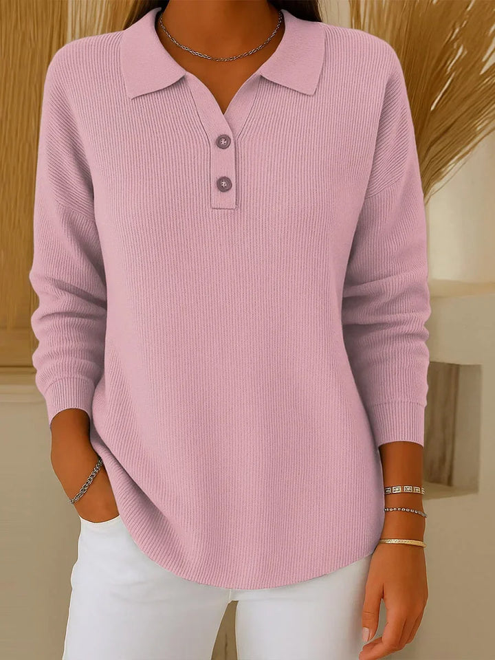 Aranka | Long Sleeve Shirt with Lapel Collar