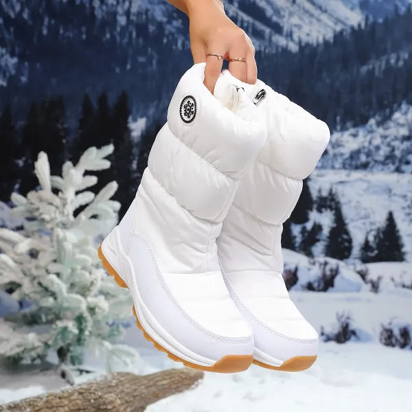 Neria | Winter Snow Boots with Side Zipper