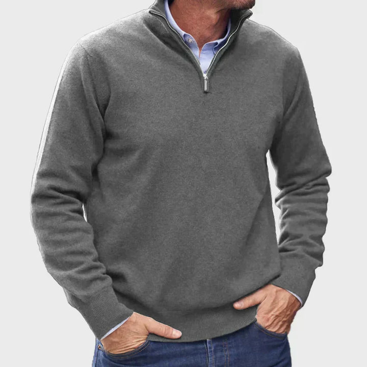 Hunter | Classic Quarter-Zip Sweater