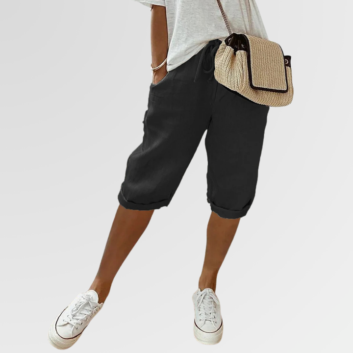 Grace | Light Cotton-Linen Shorts