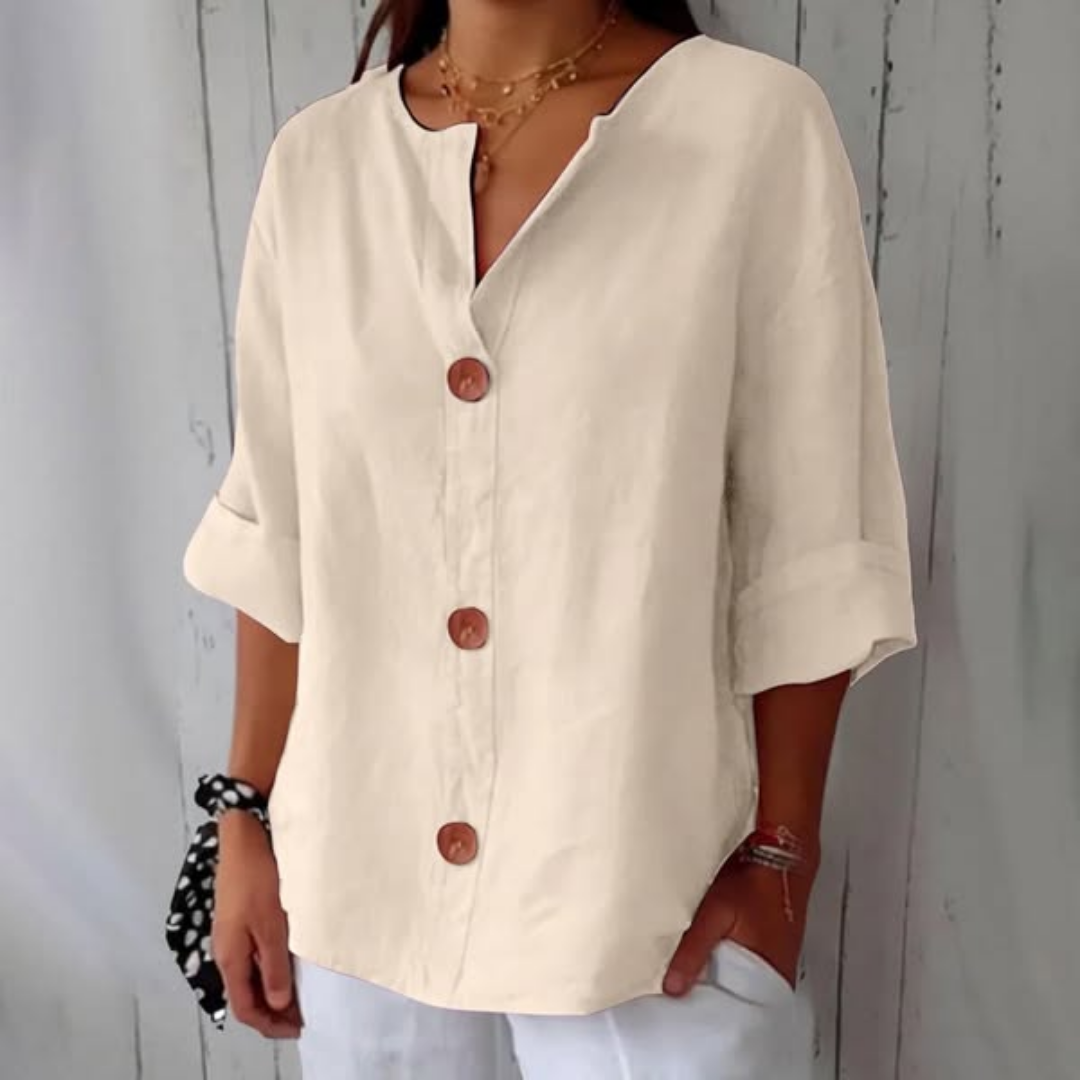Hazel | Lightweight Linen Summer Blouse