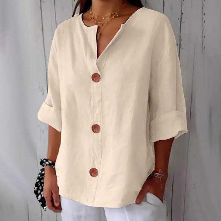 Hazel | Lightweight Linen Summer Blouse