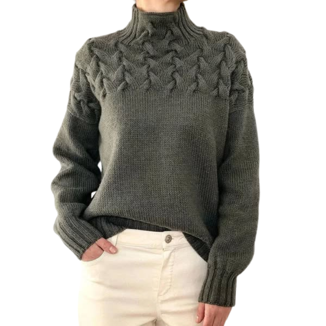 Juliette | Women's Turtleneck Knit Sweater