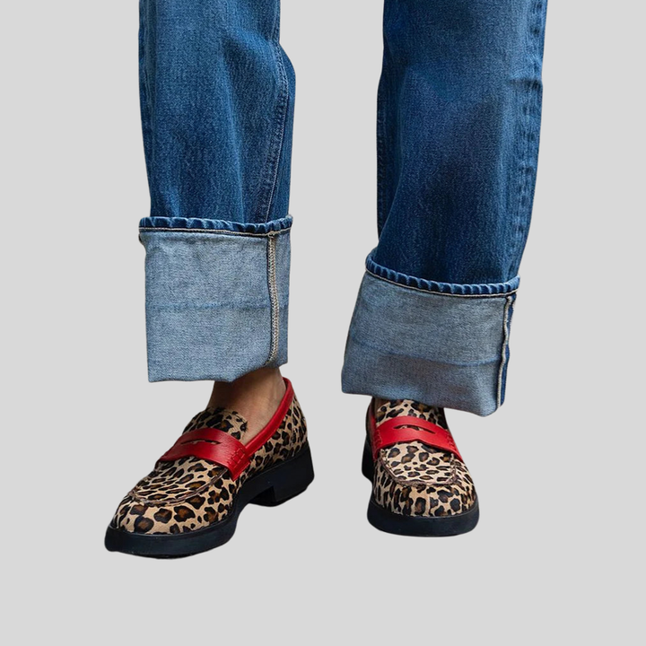 Geneva™ | Leopard Accent Loafers