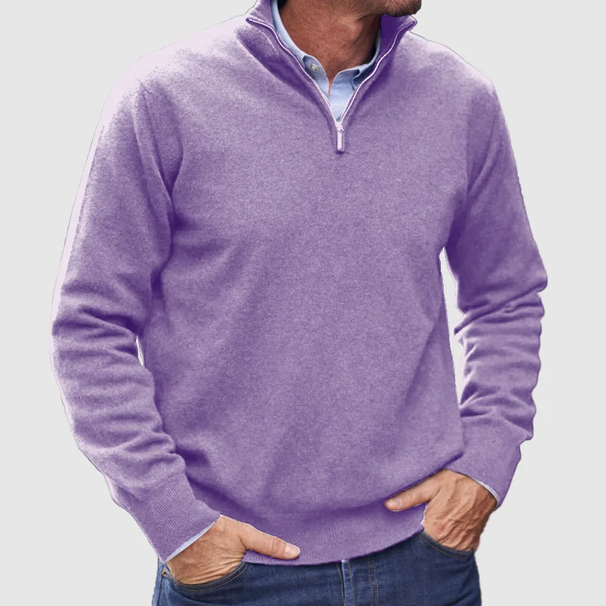 Hunter | Classic Quarter-Zip Sweater