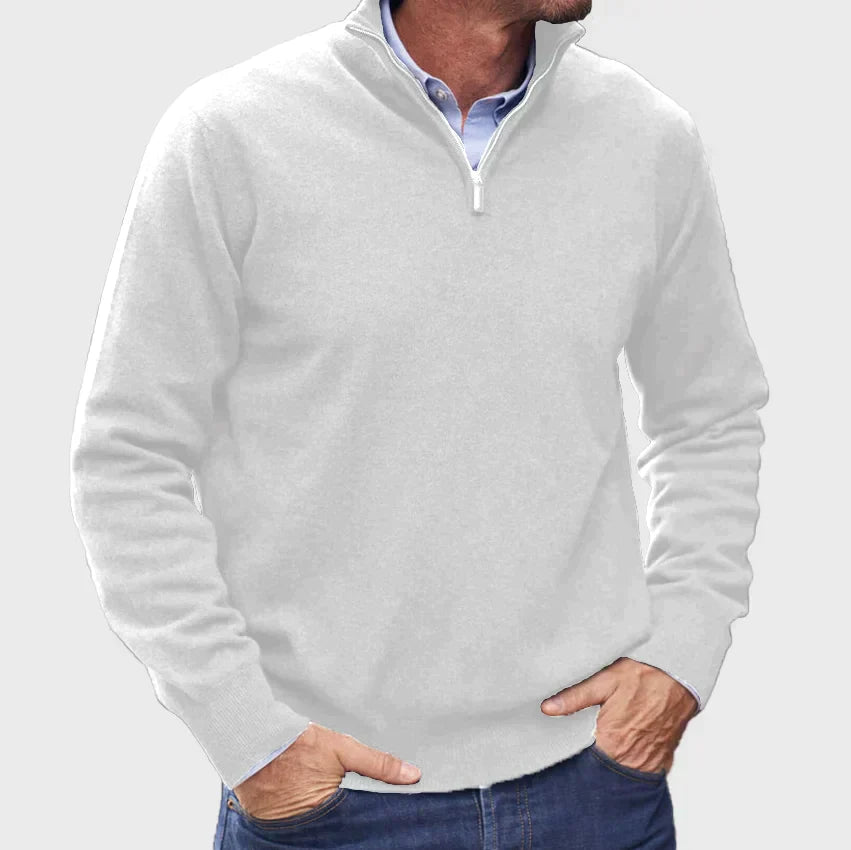 Hunter | Classic Quarter-Zip Sweater