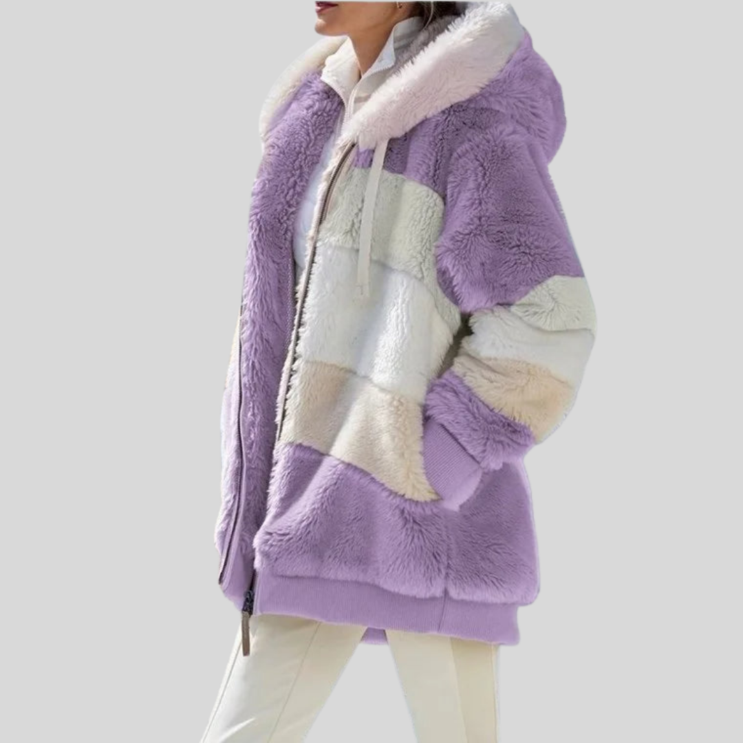 Alexa | Winter Jacket with Hood and Zipper