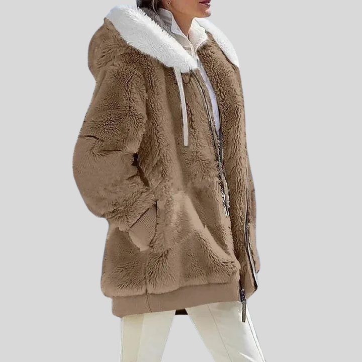 Alexa | Winter Jacket with Hood and Zipper