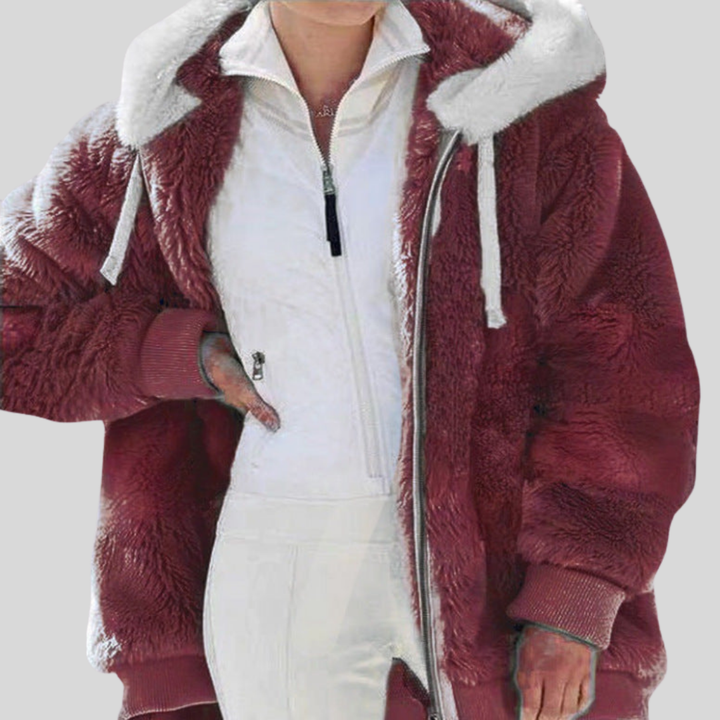 Alexa | Winter Jacket with Hood and Zipper