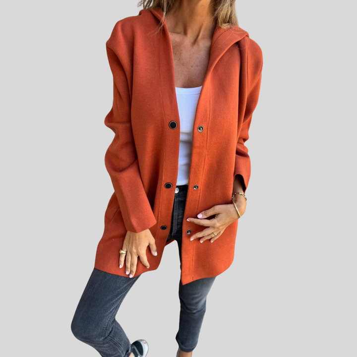 Jacqueline | Casual Hoodie Jacket with Buttons