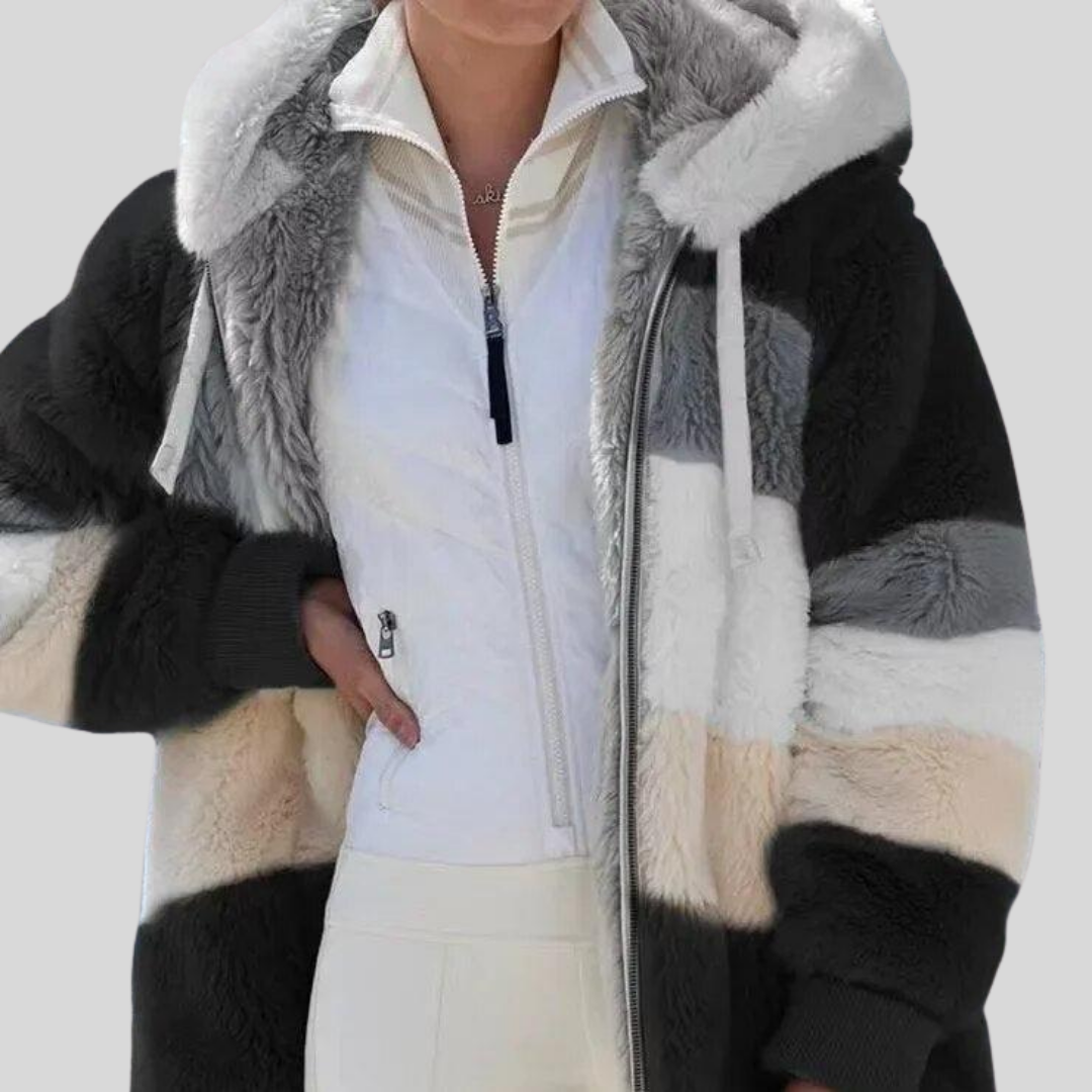 Alexa | Winter Jacket with Hood and Zipper