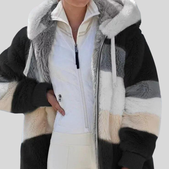 Alexa | Winter Jacket with Hood and Zipper