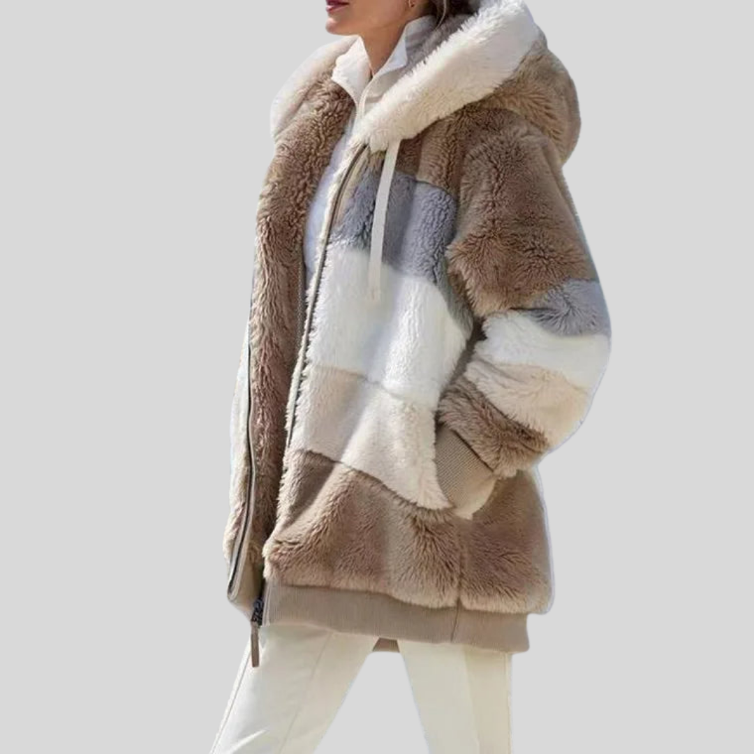 Alexa | Winter Jacket with Hood and Zipper