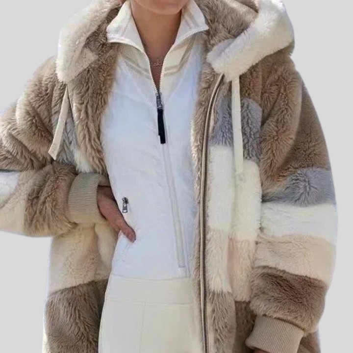 Alexa | Winter Jacket with Hood and Zipper