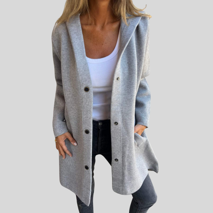Jacqueline | Casual Hoodie Jacket with Buttons