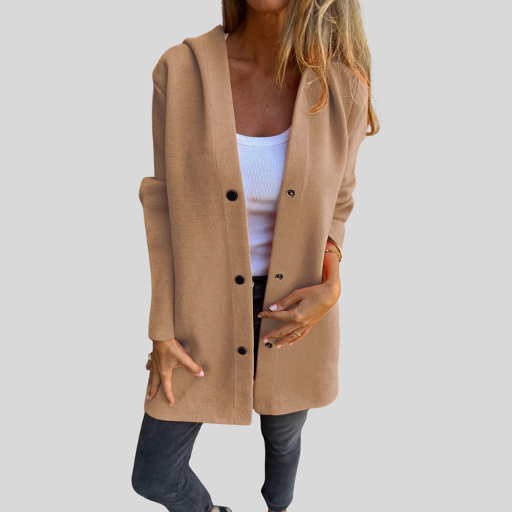Jacqueline | Casual Hoodie Jacket with Buttons