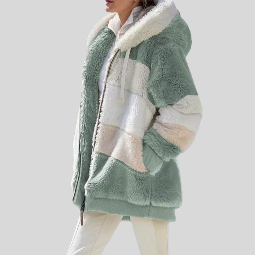 Alexa | Winter Jacket with Hood and Zipper