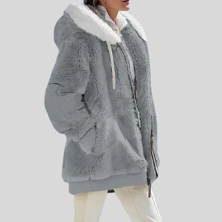Alexa | Winter Jacket with Hood and Zipper