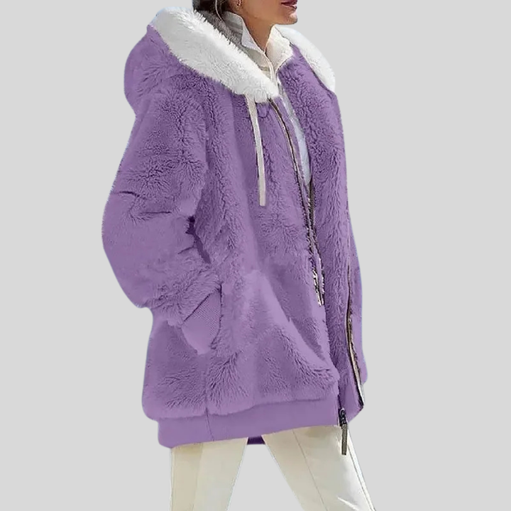 Alexa | Winter Jacket with Hood and Zipper