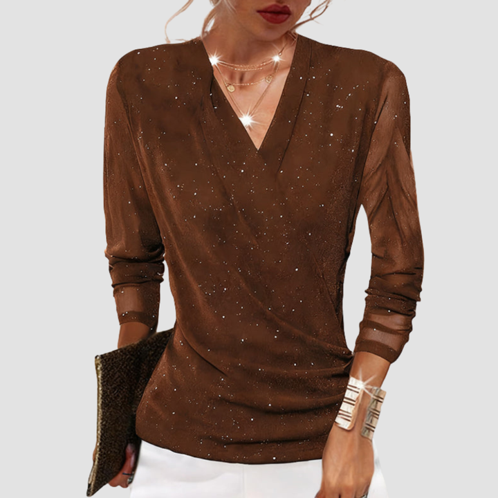 Maribel | Elegant V-Neck Blouse