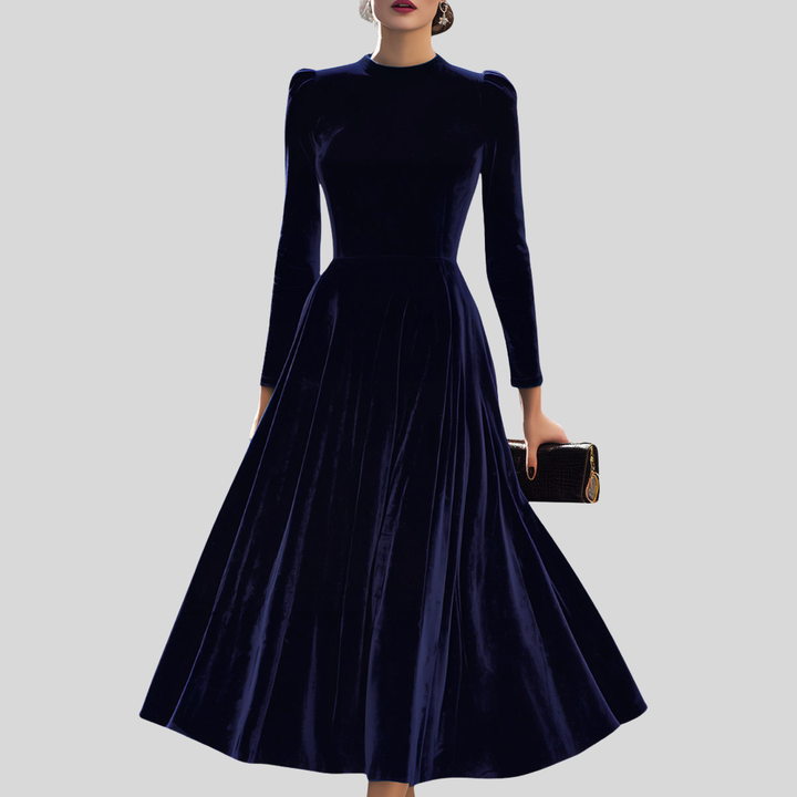 Elissa | Elegant Long-Sleeve Midi Dress