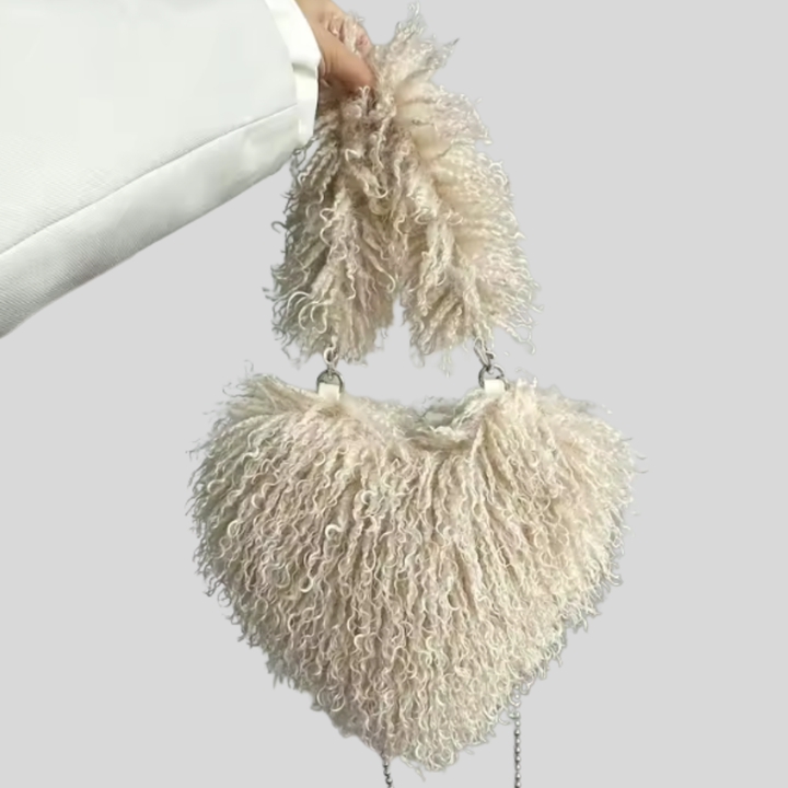 Felize | Heart Plush Crossbody Bag