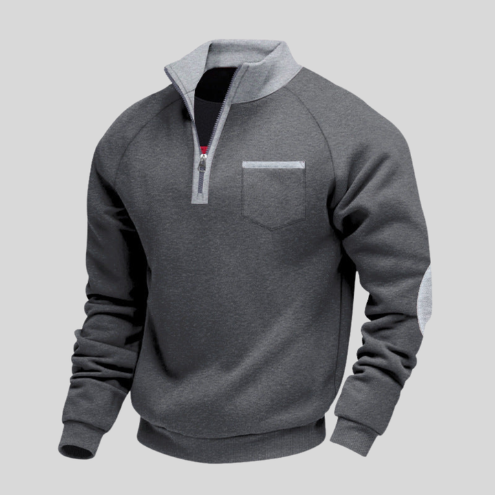 Trond | Zip-Up Sweatshirt with Quarter Collar