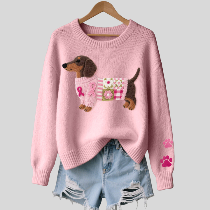 Irene | Dachshund Knit Sweater