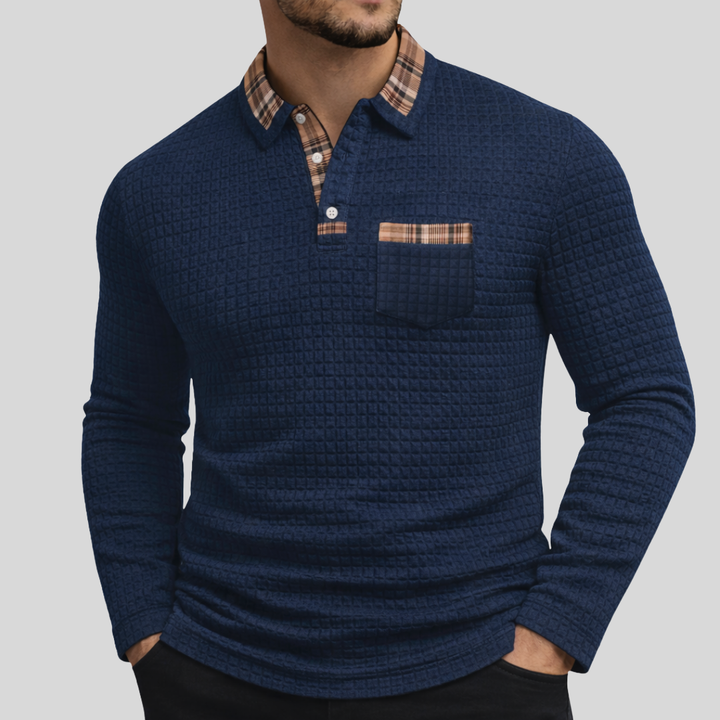 Owen | Waffle Polo Shirt