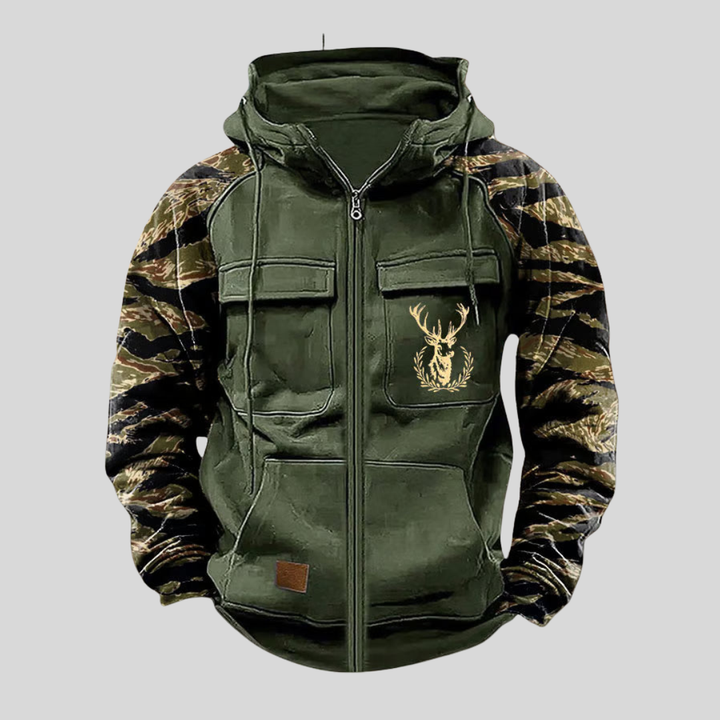 Jernard | Utility Zip-Up Hoodie