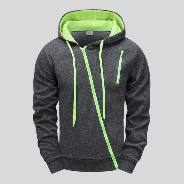 Hendro - Casual Long Sleeve Zipper Hoodie