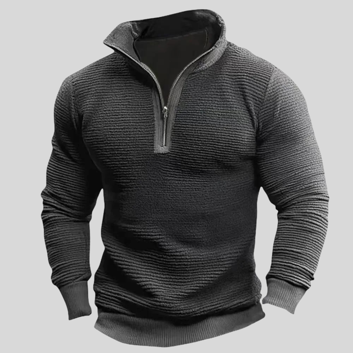 Keir | Stylish Casual Sweater with Quarter-Zip Detail