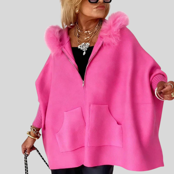 Arabelle | Casual Hooded Coat with Fur Collar